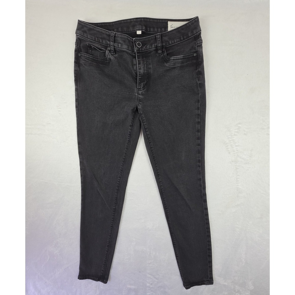 Vince Camuto Skinny Jeans Womens 28/6 Black Gray Wash Mid Rise Stretch Denim